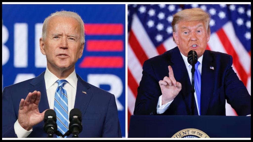 Former US President Joe Biden and US President Donald Trump (Image source: Reuters)