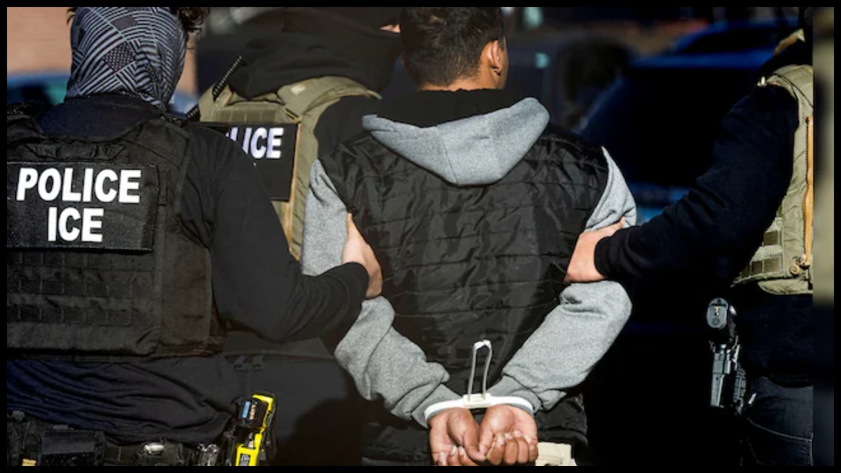 ICE agents detain a man after conducting a raid in an apartment in Denver, Colorado, US (Image source: Reuters) ICE agents detain a man after conducting a raid in an apartment in Denver, Colorado, US (Image source: Reuters)