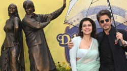 ‘You must have romance, sings songs, and…’: Shah Rukh Khan and Kajol give marriage advice during DDLJ statue reveal in London