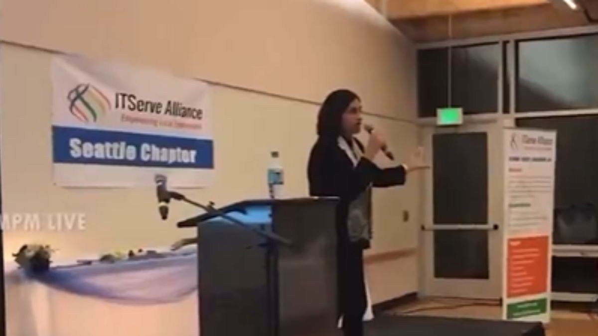 Indian-Origin Woman's Anti-Trump Rant at IT Union Meet