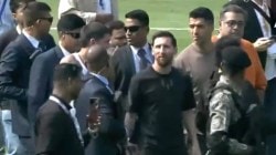 Lionel Messi India GOAT Tour 2025 LIVE: Messi reaches Salt Lake stadium in Kolkata; greets dignitaries, signs jerseys