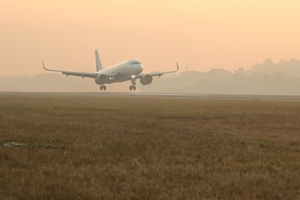 The aircraft was accorded a ceremonial water cannon salute on arrival, a time-honoured aviation tradition marking NMIA’s first commercial touchdown and departure.