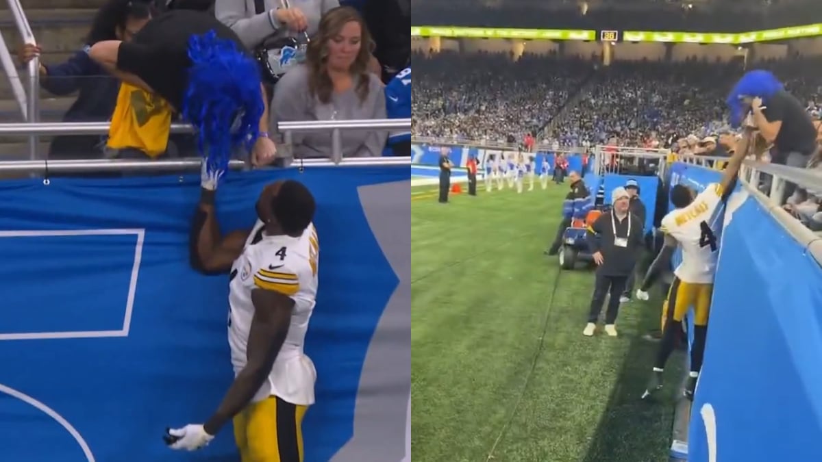 Cameras catch NFL’s DK Metcalf ‘attacking biggest Lions fan ever’ mid-game