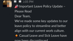 ‘Sick leave has been discontinued’: Employee flags workplace toxicity after leave policy update