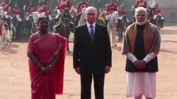 Vladimir Putin in India LIVE: Putin receives ceremonial welcome at Rashtrapati Bhavan; biltaeral talks with PM Modi next