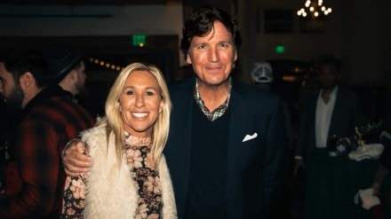 Marjorie Taylor Greene and Tucker Carlson MAGA