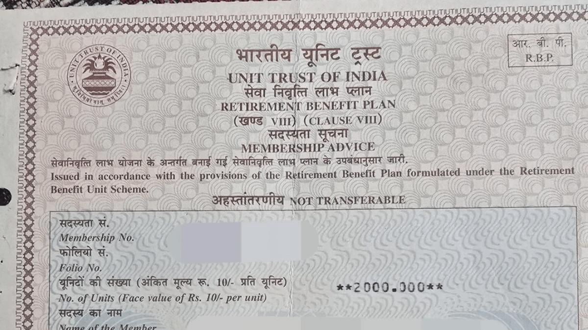 Man discovers uncle’s 30YO UTI bond bought for Rs 20,000; Netizens predict ‘Crores’