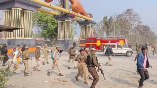 Assam Kokrajhar violence, Bodo Adivasi clash Assam, Kokrajhar clashes explained, Assam communal violence news, Kokrajhar internet shutdown, Rapid Action Force deployed Assam, Assam law and order situation, Himanta Biswa Sarma Kokrajhar, Kokrajhar arson and protests, Bodo Adivasi conflict Kokrajhar, Assam mob violence latest news, Karigaon police outpost attack, Assam NH blockade violence, BTC Hagrama Mohilary statement, Assam internet suspension Chirang, Assam ethnic clash update
