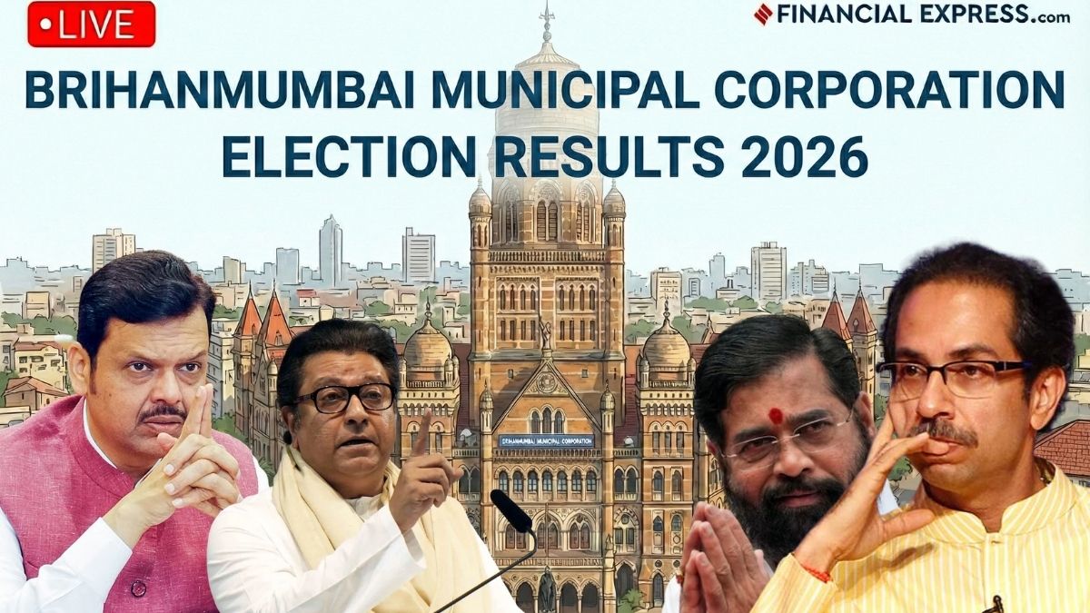Mumbai BMC Municipal Corporation Election Results 2026 Live – Get Mumbai, Andheri East-West, Goregaon, Malad, Vakola, Churchgate, Santacruz, Bandra, Thane, Kurla Civic Body 2026 election results live and vote-counting updates on financialexpress.com. Track Mumbai BMC party‑wise election results (SS, BJP, AIMIM, INC, NCP, BSP, SS-UBT, NCP-SP, MNS)and the winners list here.