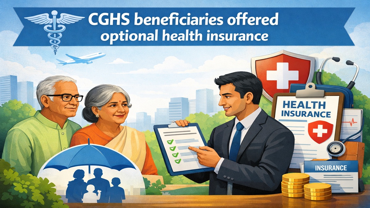 CGHS beneficiaries offered optional health insurance with Rs 20 lakh sum insured CGHS beneficiaries offered optional health insurance with Rs 20 lakh sum insured