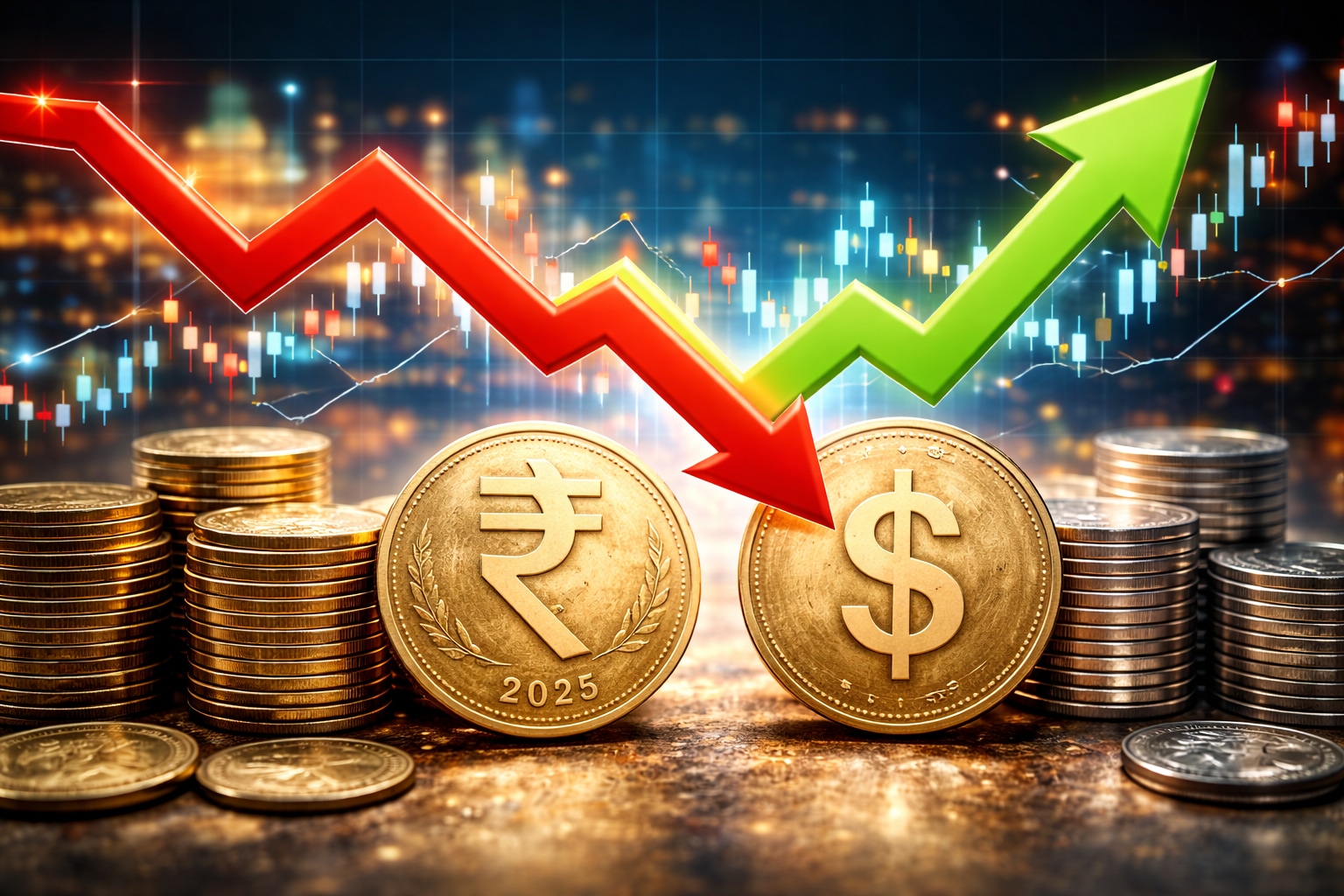 Rupee falls near record-low