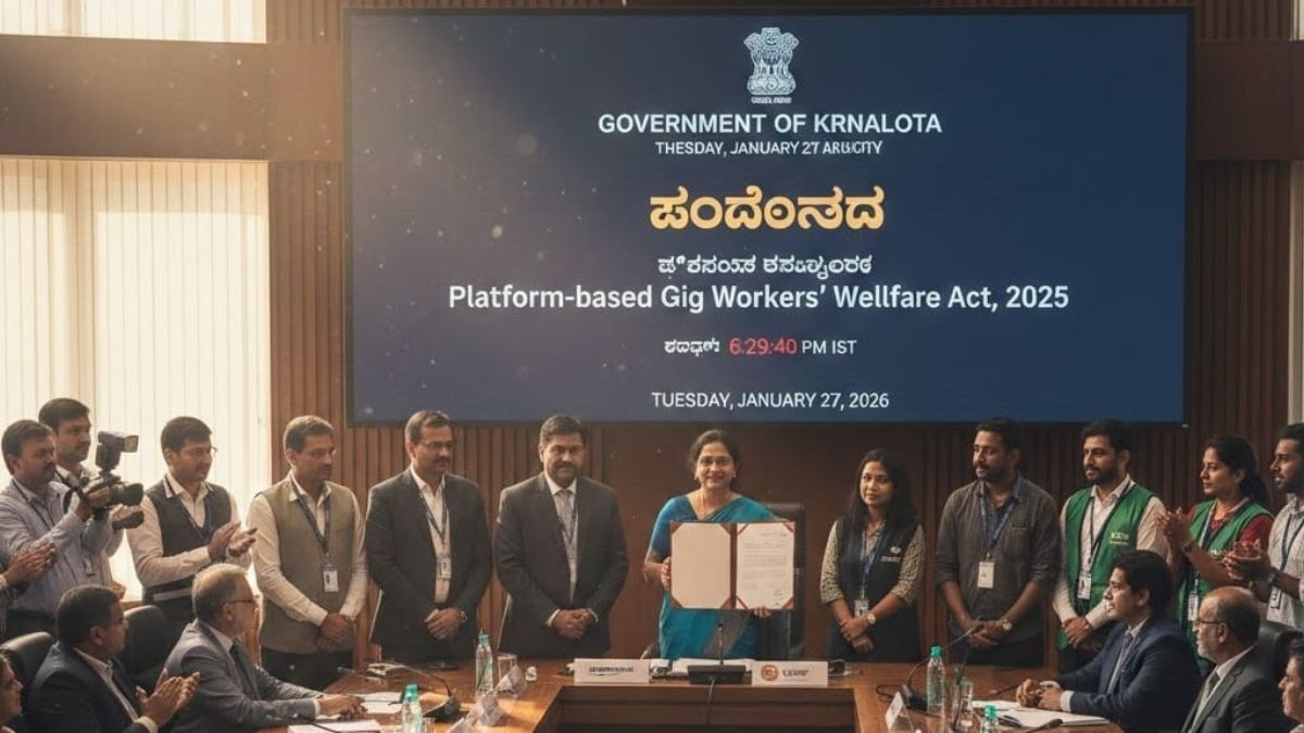 The board comprises five government representatives, four from aggregator platforms, four from gig worker unions, and two from civil society.(AI generated image form Gemini)