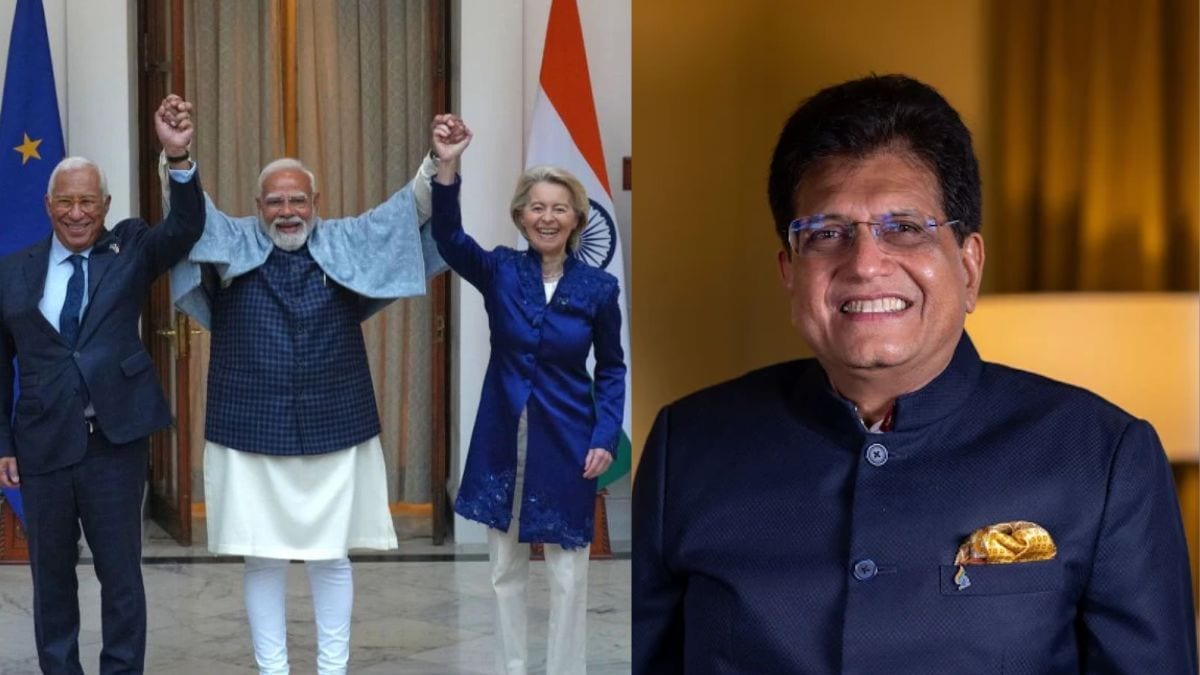 The agreement was signed by Goyal and the EU's Commissioner for Trade and Economic Security Maros Sefcovic. The agreement was signed by Goyal and the EU's Commissioner for Trade and Economic Security Maros Sefcovic.