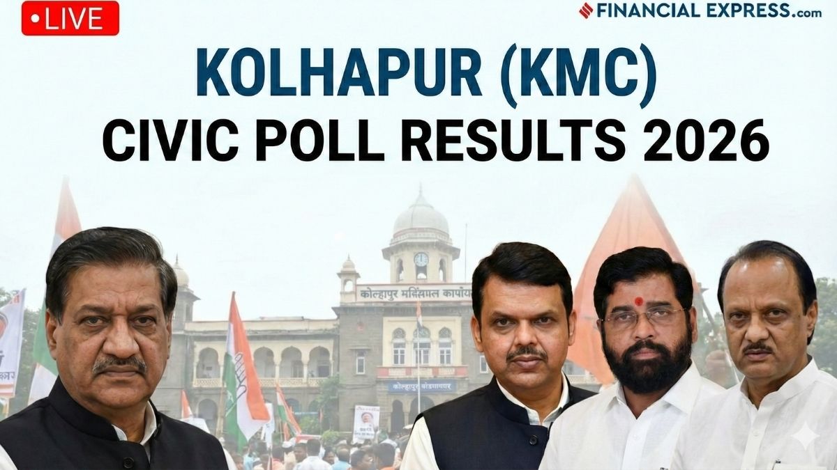 Kolhapur Municipal Corporation Election Results 2026 Live: The outcome in Kolhapur is expected to resonate beyond the city limits, with similar civic verdicts unfolding in Latur and Jalna, making today a key test of urban voter sentiment across Maharashtra. Kolhapur Municipal Corporation Election Results 2026 Live: The outcome in Kolhapur is expected to resonate beyond the city limits, with similar civic verdicts unfolding in Latur and Jalna, making today a key test of urban voter sentiment across Maharashtra.