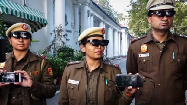 delhi police ai glasses