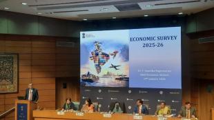 Economic Survey 2026, Economic Survey global outlook, Economic Survey 2026 explained, fragile global order 2026, global economic risks 2026, Economic Survey risk scenarios, global growth risks Economic Survey, managed disorder global economy, disorderly multipolar breakdown, systemic shock cascade, geopolitical risks global economy, global economic uncertainty 2026, India Economic Survey analysis, Nirmala Sitharaman Economic Survey, Union Budget 2026 Economic Survey, global financial vulnerabilities, AI infrastructure investment risks, global policy uncertainty index, Economic Survey world economy, India economy global risks