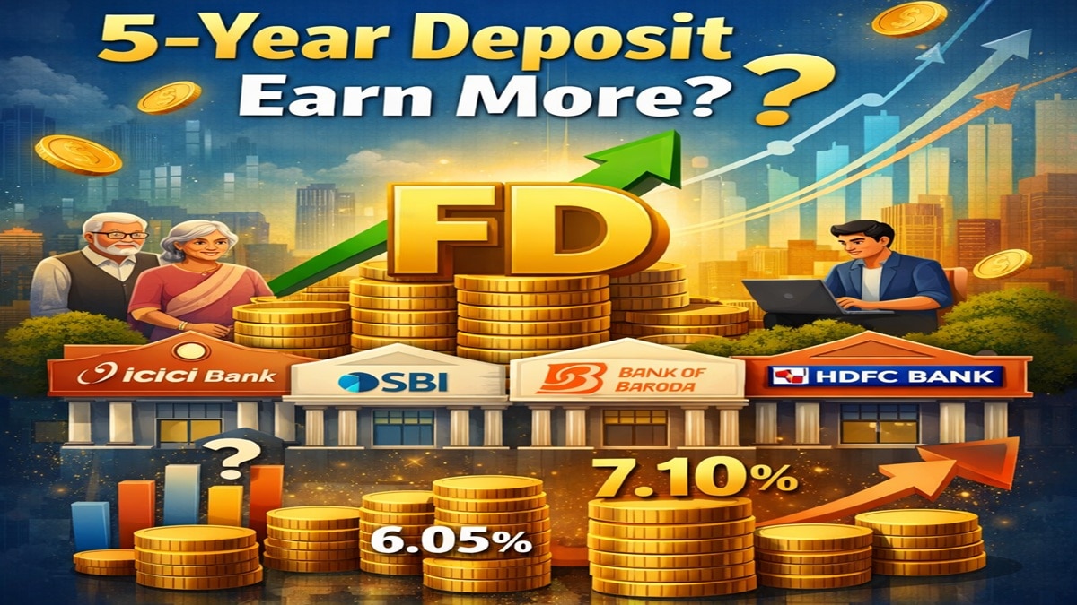 ICICI, SBI, BoB or HDFC — Where Will Your 5-Year Deposit Earn More?