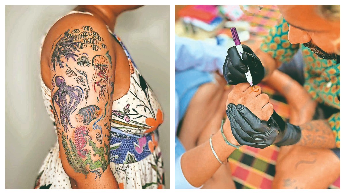 Handpoked Tattoos Gain Popularity in India