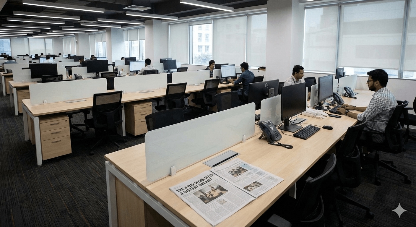 'AI will create more work': IWG CEO warns 4-day work week may never happen | This is an AI generated image