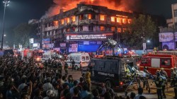 Children feared trapped after massive fire breaks out in Hyderabad’s Nampally; police deploy robots for rescue