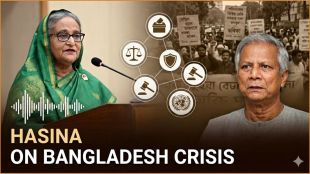 Sheikh Hasina delivers audio address from Delhi, labeling Muhammad Yunus a 'murderous fascist' and detailing a 5-point peace plan for Bangladesh.