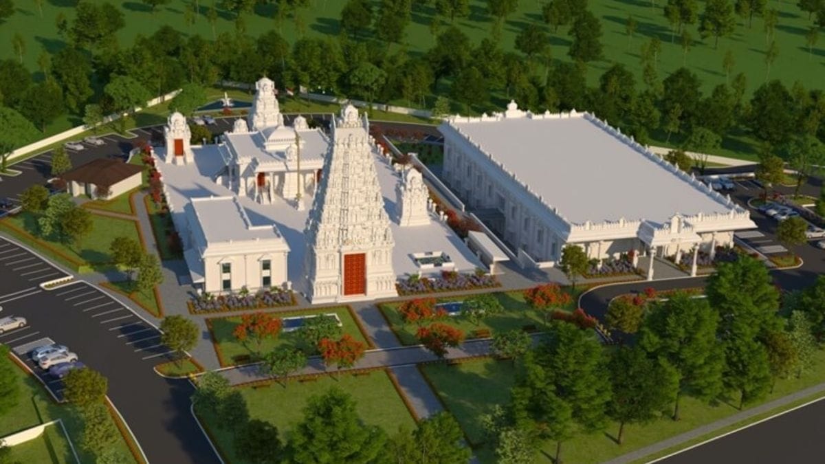 A Hindu temple in Cary, North Carolina, was vandalized