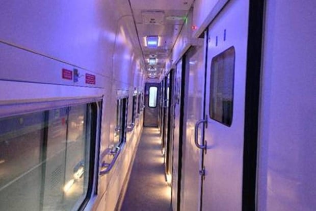 The train is positioned as a faster, more comfortable alternative in comparison to conventional sleepers, while keeping the costs below the Rs 6,000-8,000 airfare on the same route. (Photo source: PIB)