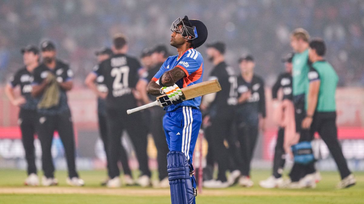 IND vs NZ highlights Suryakumar Yadav looks on as India are defeated by New Zealand in the 4th T20I of the five-match series in Visakhapatnam
