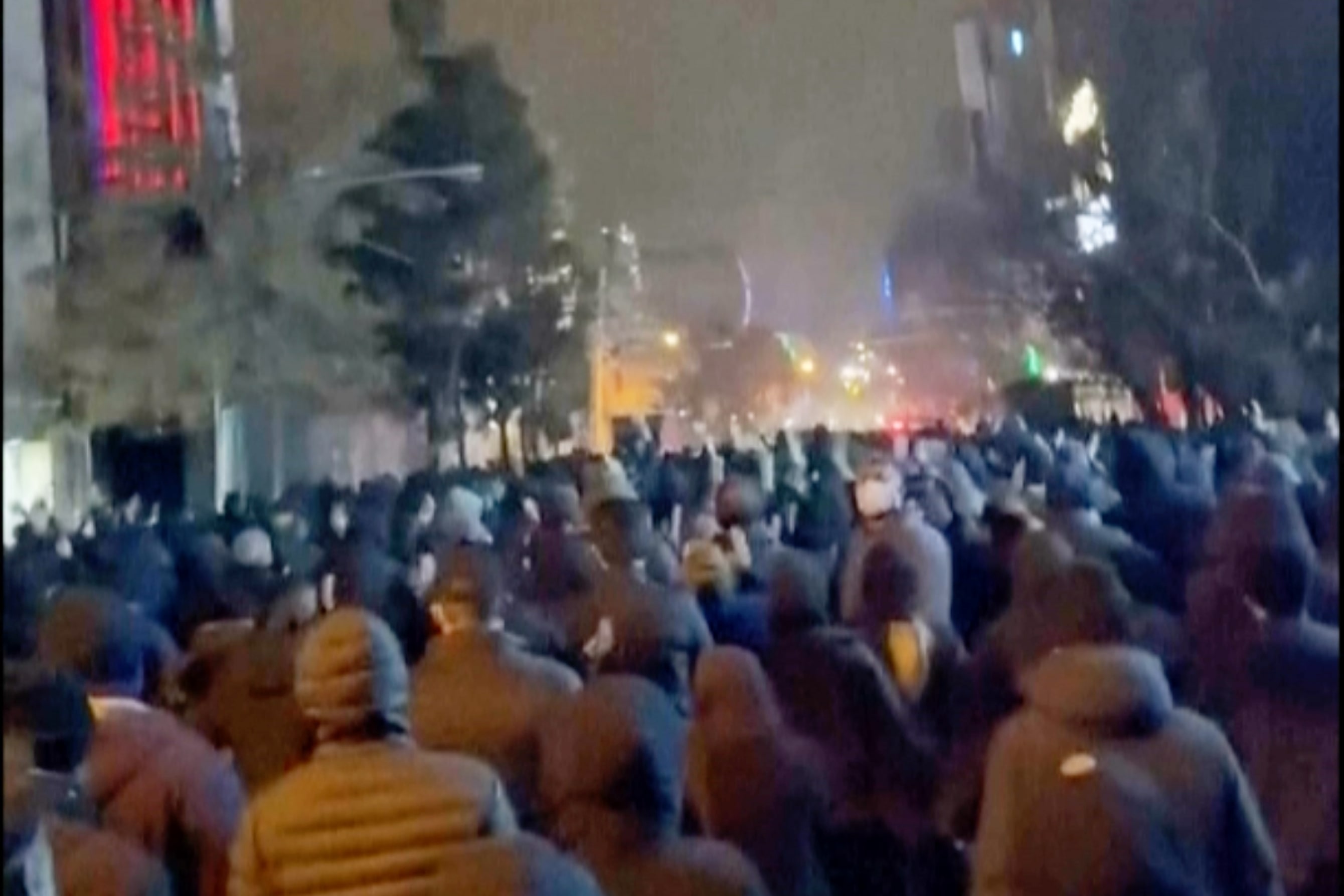 In this frame grab from footage circulating on social media from Iran showed protesters once again taking to the streets of Tehran despite an intensifying crackdown as the Islamic Republic remains cut off from the rest of the world in Tehran (Photo: AP)