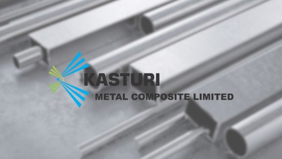 Step-by-step infographic showing how to check Kasturi Metal Composite IPO allotment status on Bigshare Services registrar website using PAN and Application Number.