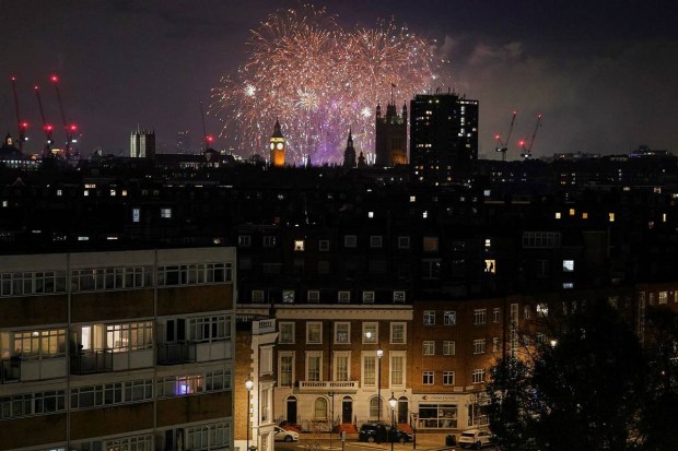 AP reported that while London’s display went ahead with its grand celebrations, events in Edinburgh were cancelled with storms bringing bitter winter weather in parts of the UK.
