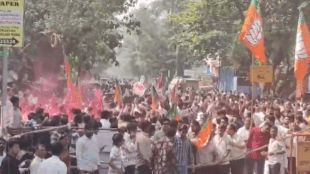 Maharashtra civic elections_BJP winning celebration_PTI