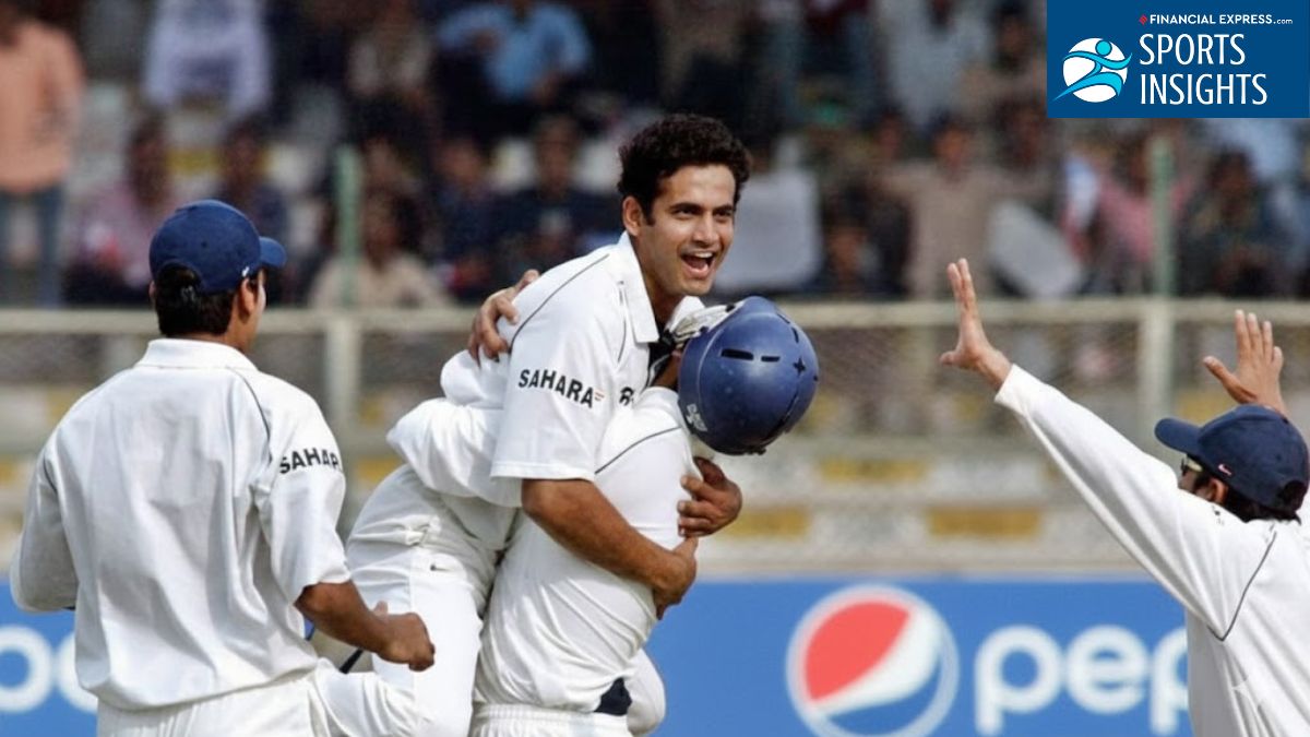 Irfan Pathan Test match hattrick celebration