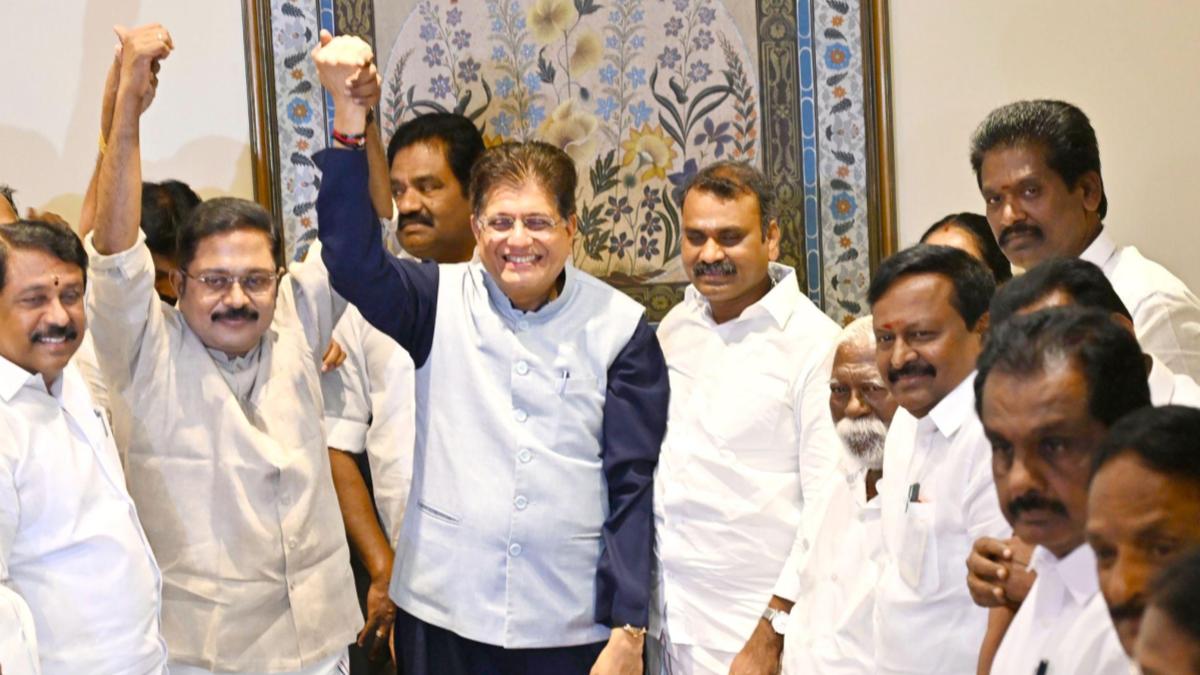 NDA vs DMK, Piyush Goyal DMK row, DMK corruption allegations, Piyush Goyal nepotism claims, Tamil Nadu political news, NDA alliance Tamil Nadu, AMMK joins NDA, Piyush Goyal Chennai statement, DMK IT Wing attack, Madurai S Bala DMK, Shirdi Industries controversy, Piyush Goyal loan default claims, AIADMK NDA alliance, Edappadi K Palaniswami NDA, Anbumani Ramadoss PMK NDA, GK Vasan TMC, BJP vs DMK Tamil Nadu, Tamil Nadu Assembly elections 2026, Congress demands probe Piyush Goyal, dynastic politics Tamil Nadu