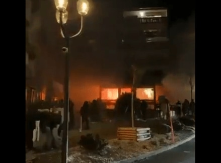 'Several' killed in blast amid New year celebrations at Swiss luxury resort (X video screengrab)