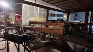 The interior building where a fire broke out leaving people dead and injured, during New Year’s celebration, in Crans-Montana (Photo: X)