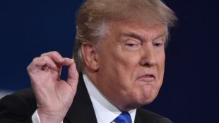 Trump Reacts with Middle Finger During Ford Visit