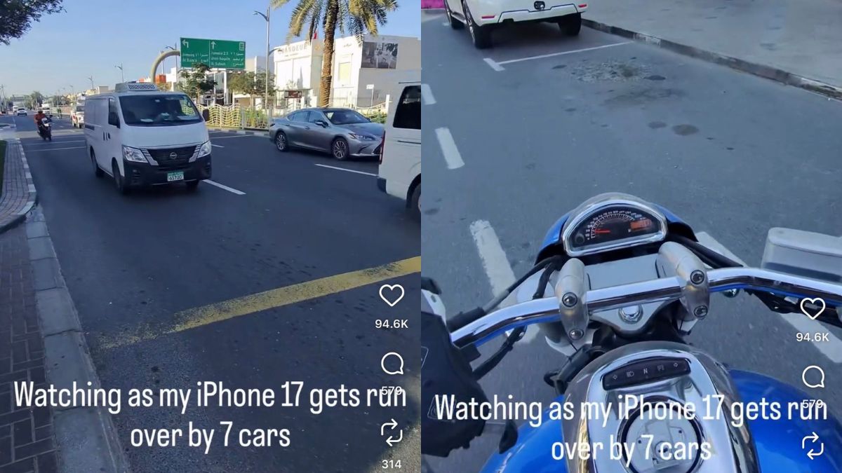 iPhone 17 survives being run over by 7 cars