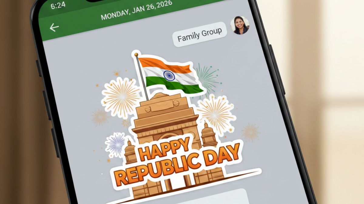 Republic Day 2026: Step-by-step guide to download trending WhatsApp tricolour stickers Republic Day 2026: Step-by-step guide to download trending WhatsApp tricolour stickers