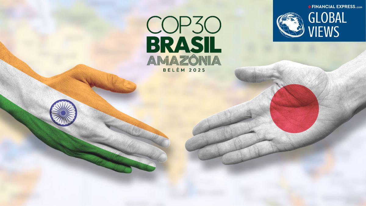 How the India-Japan partnership is rewriting the climate action blueprint. (Image Source: Canva) How the India-Japan partnership is rewriting the climate action blueprint. (Image Source: Canva)