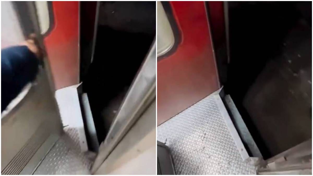 Youtuber viral video on First AC train door safety