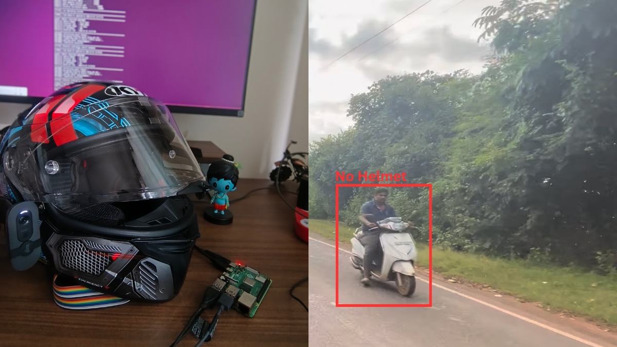 A Bengaluru man said his AI-powered helmet works in near real time to flag traffic violations while he rides.