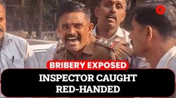 Caught red-handed accepting 4-lakh bribe, Bengaluru cop’s reaction goes viral – Watch