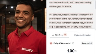 The viral post claimed that Zomato CEO Deepinder Goyal used ChatGPT to write his post on gig workers, adding that the approach appears to be working and is changing how humans communicate.