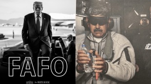The White House shared a black and white picture of President Donald Trump with the caption, “No games. FAFO.” Read on to find out the meaning of the word FAFO.