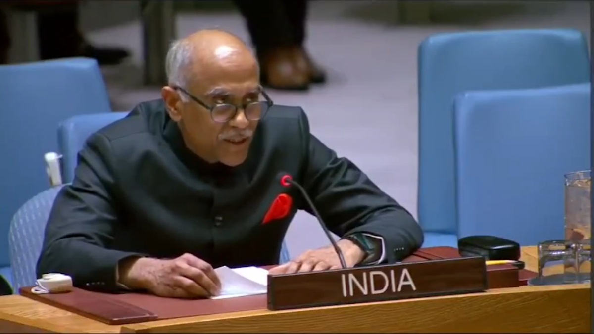 Permanent Representative of India to the United Nations, Parvathaneni Harish, speaks out against Pakistan's account of Operation Sindoor. (ANI / X)