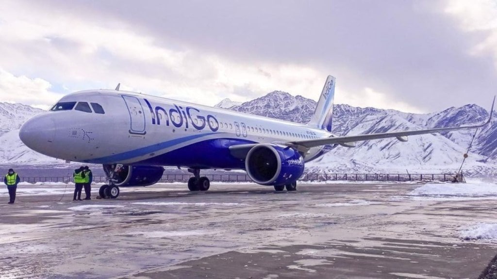 Indigo's flight operations have come to a halt in Leh as heavy snowfall and bad weather conditions continue to plague the region. (Image source: Tarun Shukla/LinkedIn)