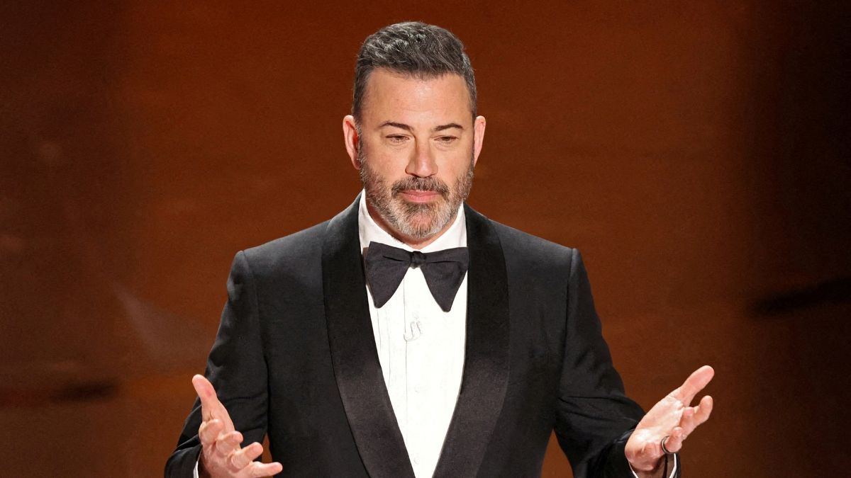 Jimmy Kimmel mockingly thanked US President Donald Trump during his acceptance speech at the Critics Choice Awards. (Image source: Reuters) Jimmy Kimmel mockingly thanked US President Donald Trump during his acceptance speech at the Critics Choice Awards. (Image source: Reuters)