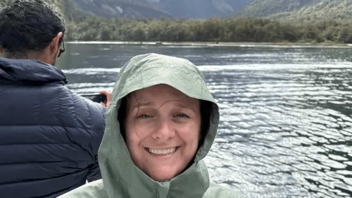 Portrait of 30-year-old Joslyn Orgill, ex-Google data engineer pursuing Ph.D. at University of Illinois, highlighting career pivot from tech salary to teaching passion amid layoffs