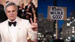 ‘ICE Out,’ ‘Be Good’ pins take over Golden Globes 2026: Why US stars like Mark Ruffalo wore them